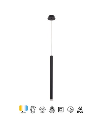 CALA * COLGANTE 1L LED 6W - NEGRO